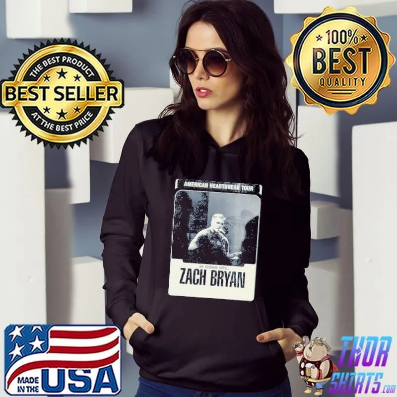 Vintage zach bryan American heartbreak tour 2022 classic s Hoodie