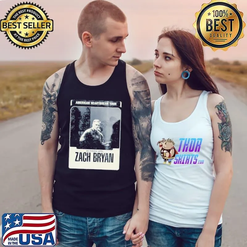 Vintage zach bryan American heartbreak tour 2022 classic s Tank Top