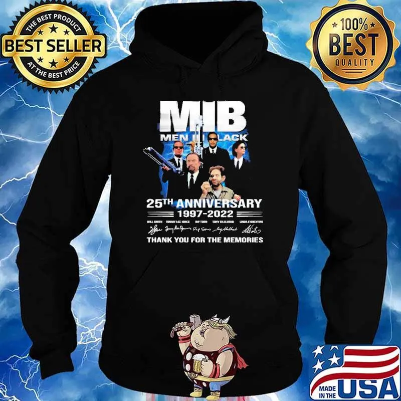 Will Smith MIB Men In Black 25th Anniversary Thank For Memories Signatures Shirt Hoodie
