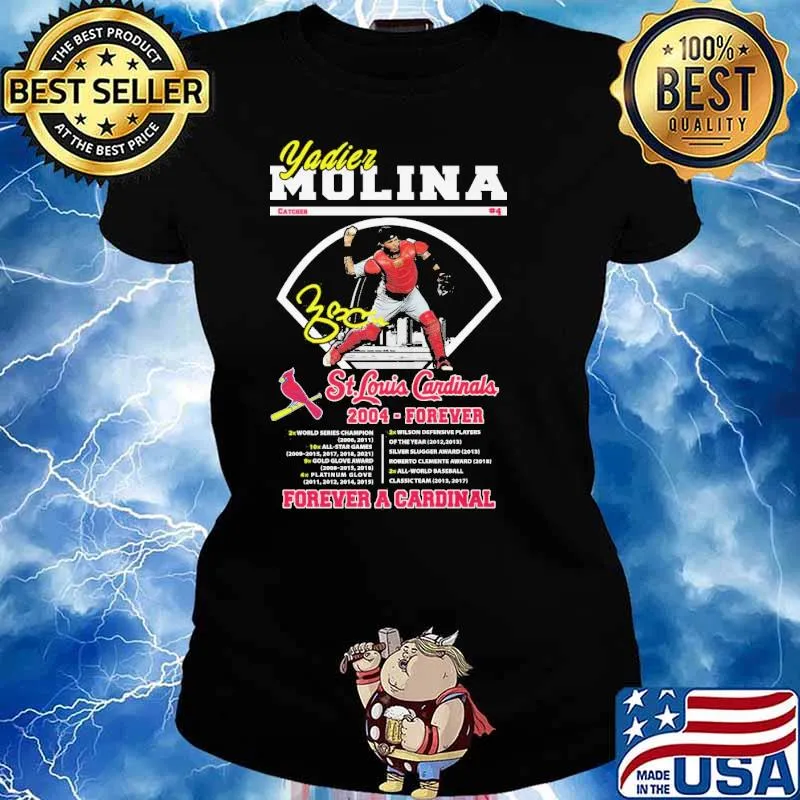 Yadier Molina St.Louis Cardinals 2004 Forever A Cardinals Shirt Ladies tee