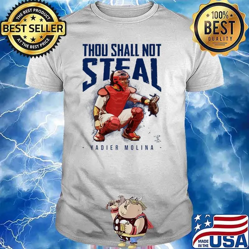 Yadier Molina Thou Shall Not Steal - Apparel T-Shirt