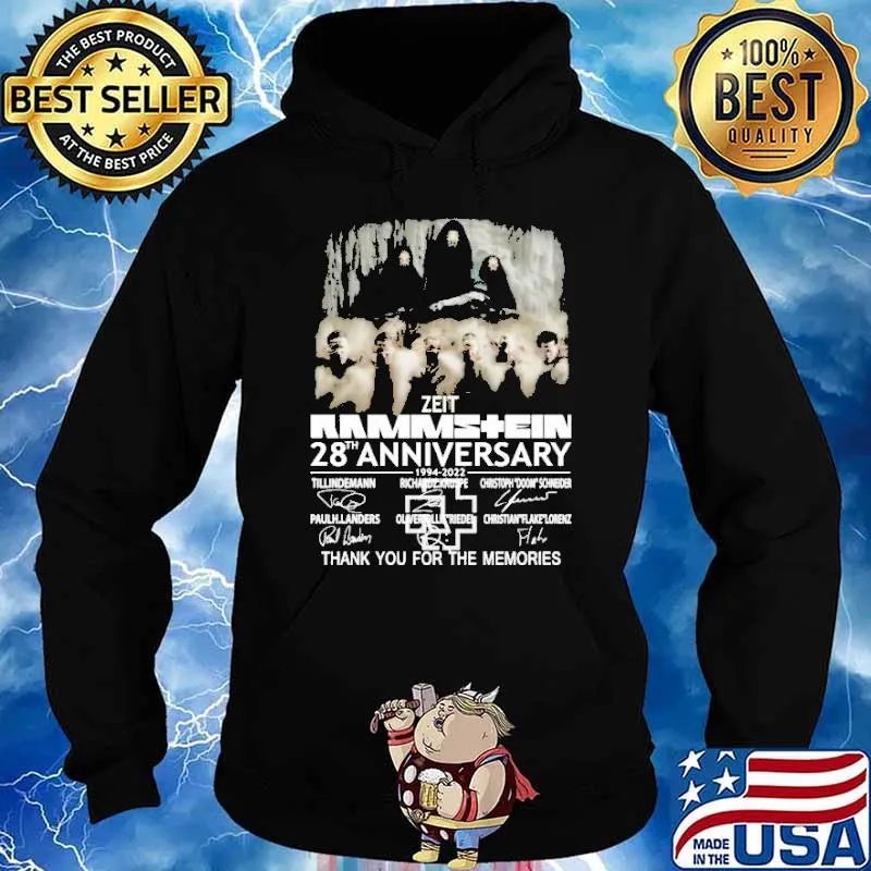 Zeit Rammstein thank for memories signatures s Hoodie