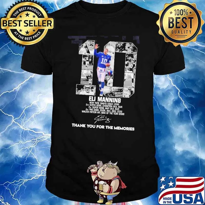 10 Eli Manning Thank You For The Memories Shirt