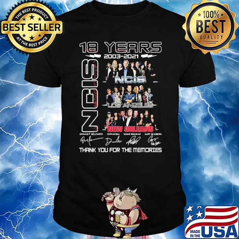 18 Years 2003 2021 NCIS Thank You For THe MEmories Shirt