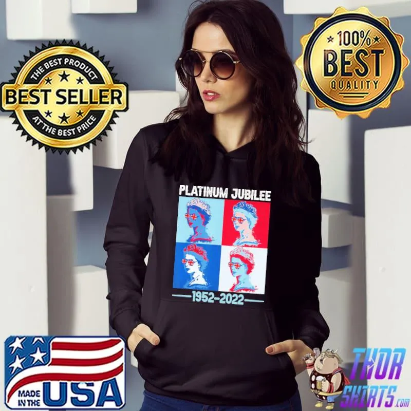 19522022 platinum jubilee ‘s crown british monarch rip queen elizabeth iI classic s Hoodie