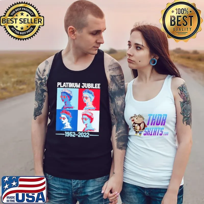 19522022 platinum jubilee ‘s crown british monarch rip queen elizabeth iI classic s Tank Top