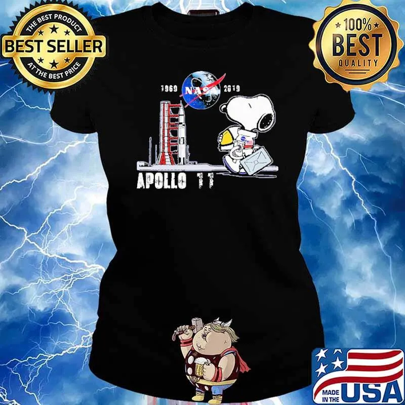 1969 Nasa 2019 Apollo 11 Snoopy Shirt Ladies tee