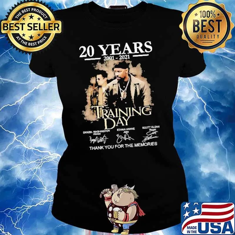 20 Years 2001 2021 Training Day Thank You For The Memories Shirt Ladies tee