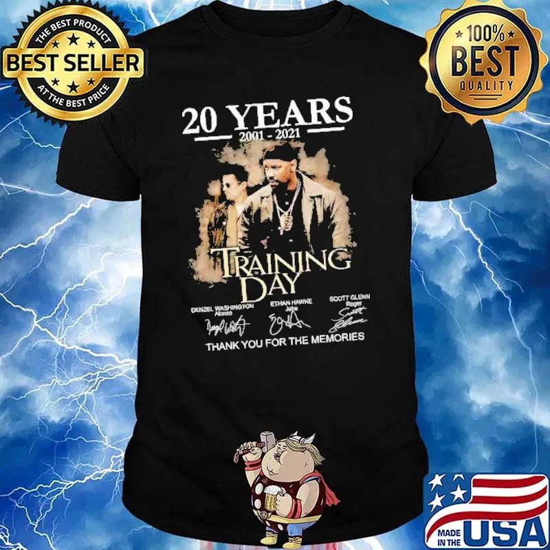 20 Years 2001 2021 Training Day Thank You For The Memories Shirt