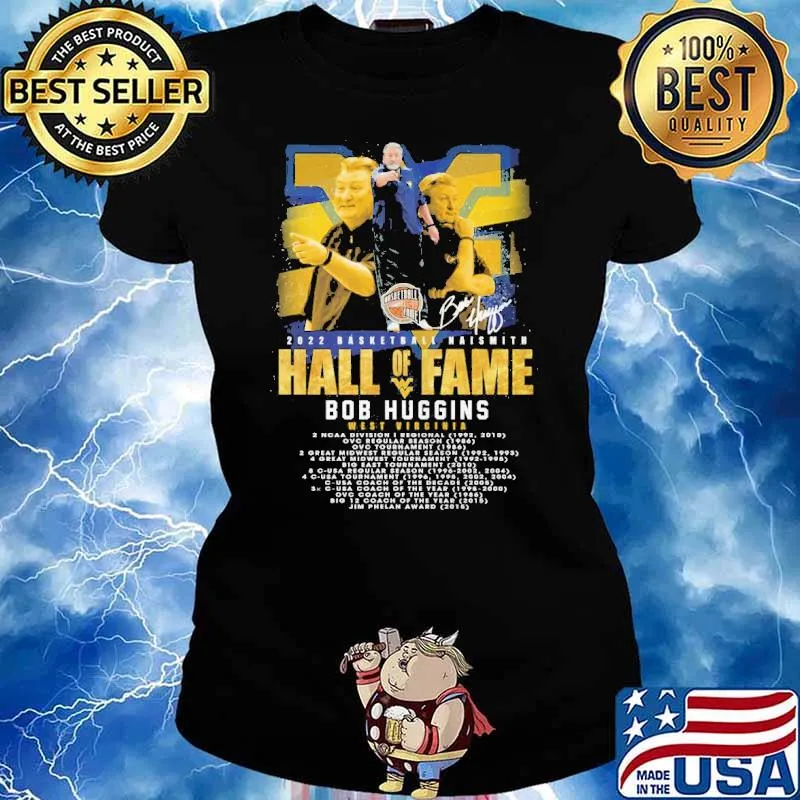 2022 basketball naismith hall of fame bob huggins signature s Ladies tee