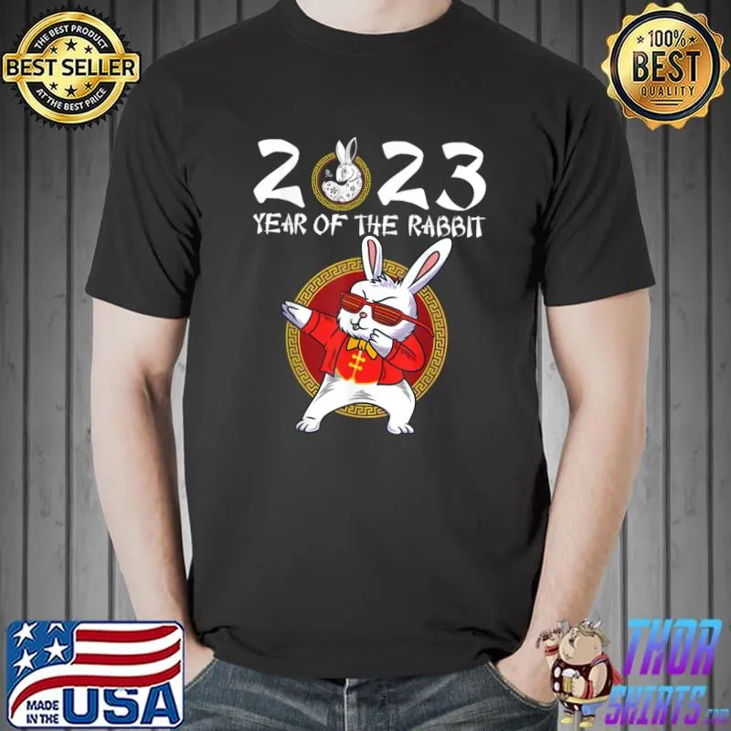 2023 Year Of The Rabbit Dabbing Chinese New Year 2023 T-Shirt