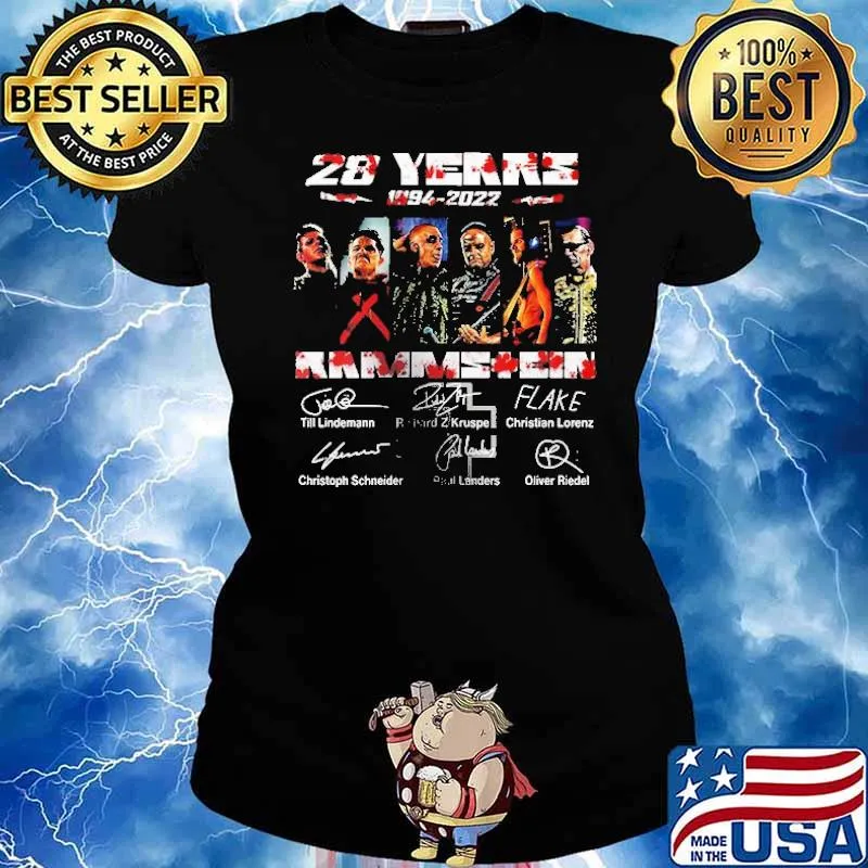 28 Years Rammstein Shirrt Ladies tee