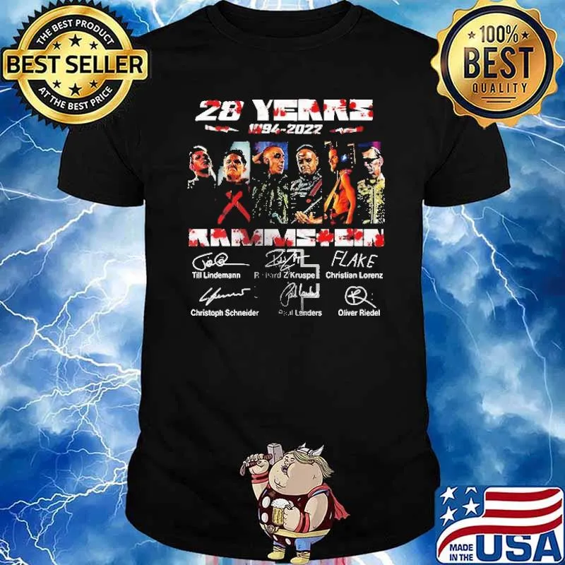 28 Years Rammstein Shirrt