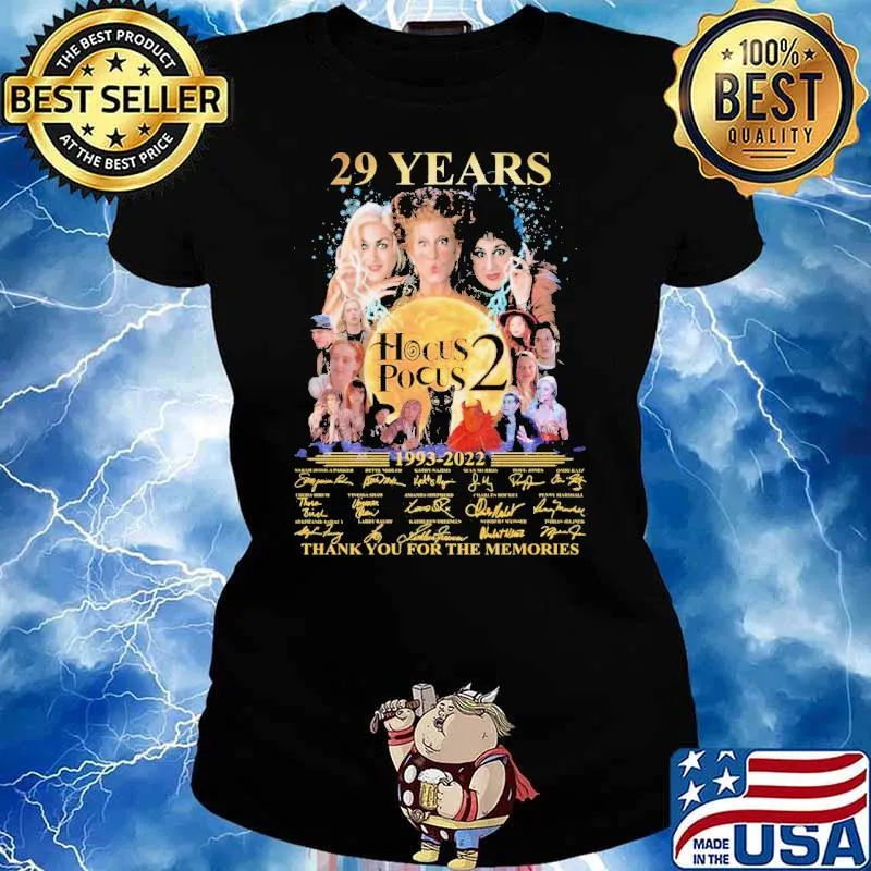 29 Years Hocus Pocus Thank You For THe Memories Shirt Ladies tee