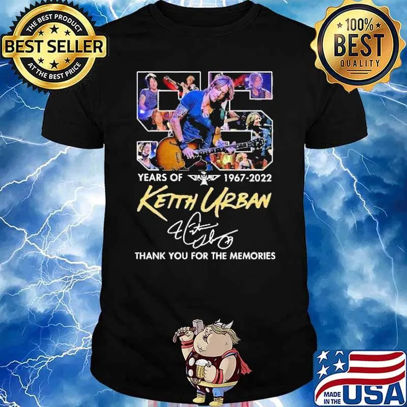 55 Years Of 1967 2022 Keith Urban Shirt