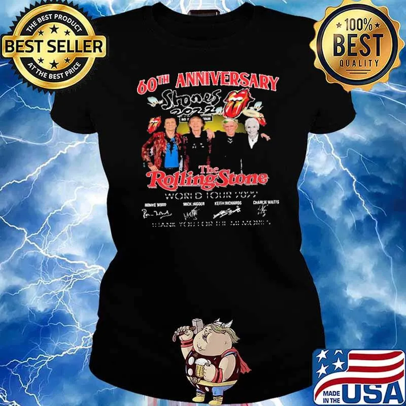 60th Anniversary The Rollling Stone World Tour Shirt Ladies tee