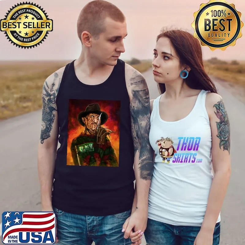 A nightmare on elm streetfreddy krueger art halloween trending s Tank Top