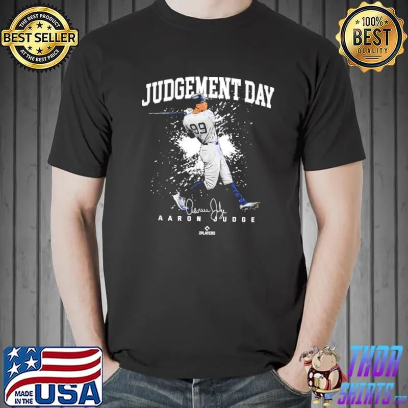 Aaron judge judgement day new york mlbpa baseball player aaron judge shirt
