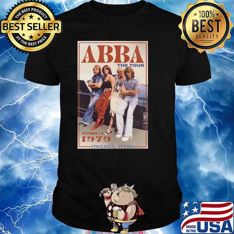 Abba the tour 1979 vintage music dancing queen classic shirt