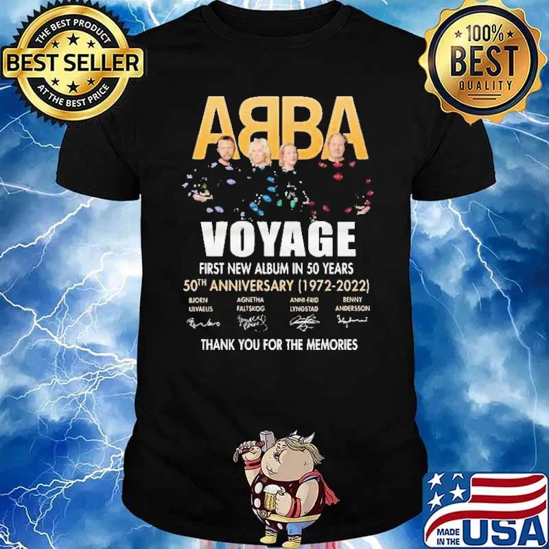 ABBA Voyage First New Album In 50 Years Thank You For The Memories Shirt