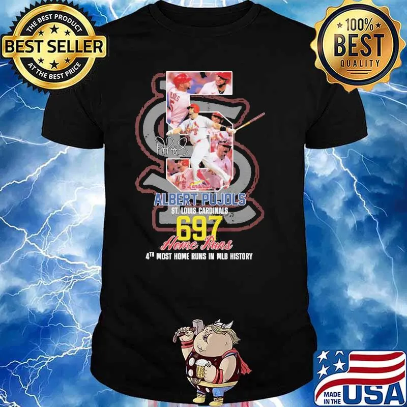 Albert Pujols st louis cardinals home runs in mlb history signature shirt