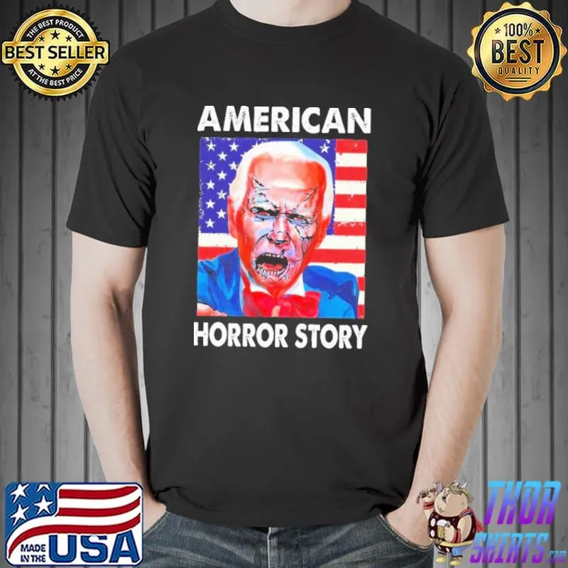 American horror story Joe Biden zombie usa flag halloween trending shirt