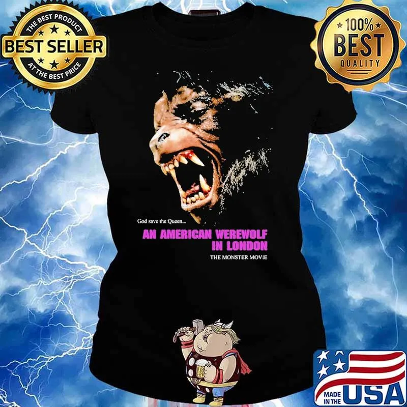 An American Werewolf in London THe Monster Movie Shirt Ladies tee