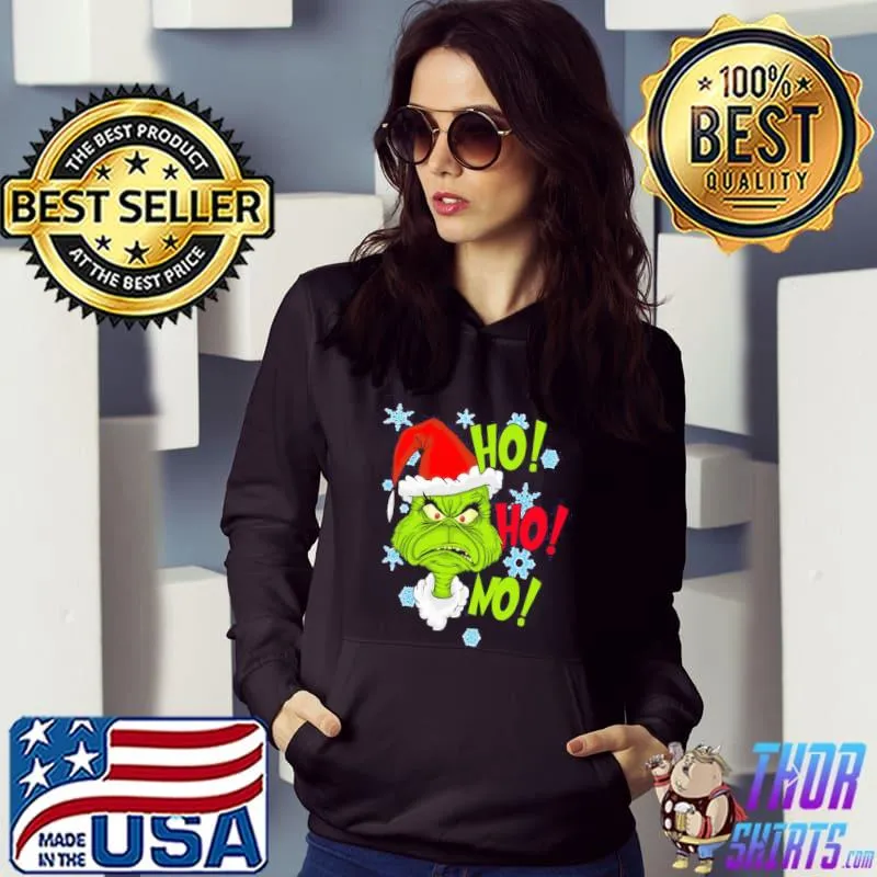 Angry grinch hohoho design christmas s Hoodie