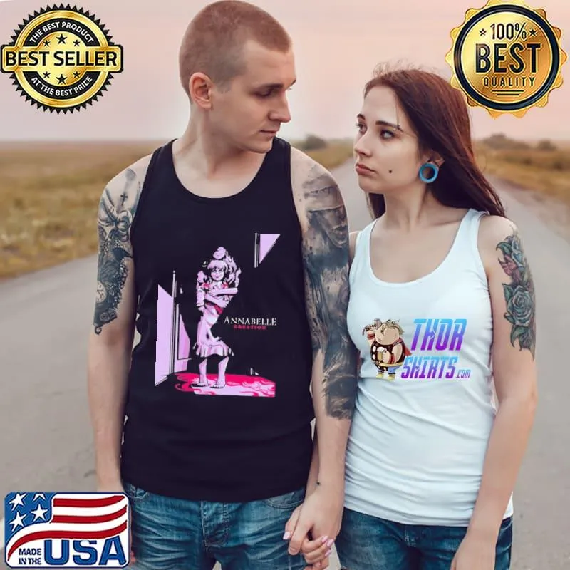 Annabelle creation v3 horror halloween trending s Tank Top