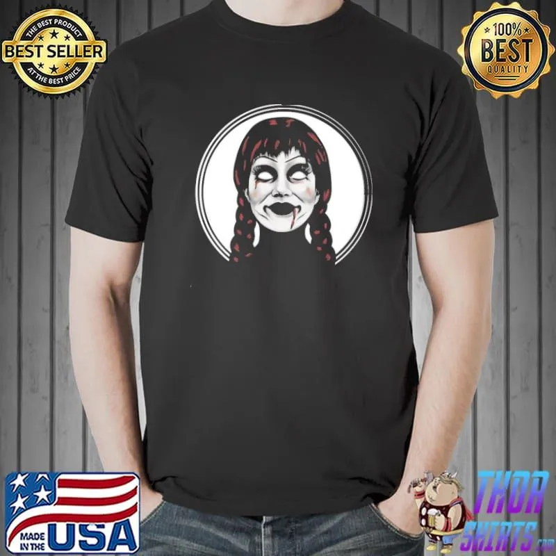 Annabelle funnyhorror movie halloween trending shirt