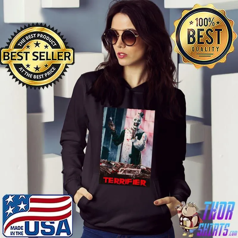 Anniversaire terrifier horror movie art idol gift for you halloween terrifier 2 s Hoodie