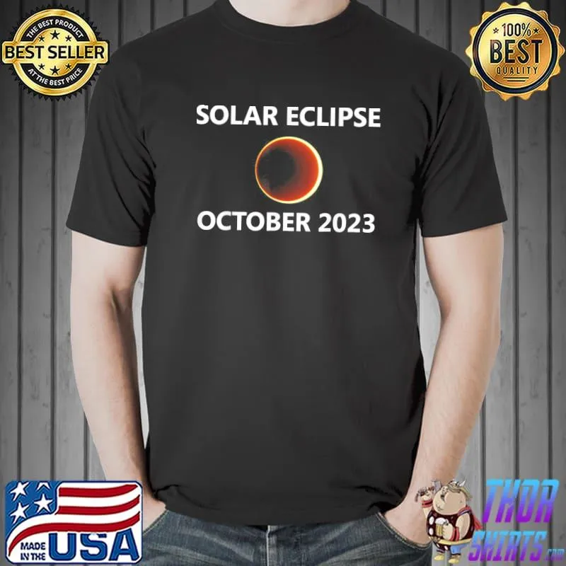 Annular solar eclipse october 14 2023 Texas new Mexico city classic shirt