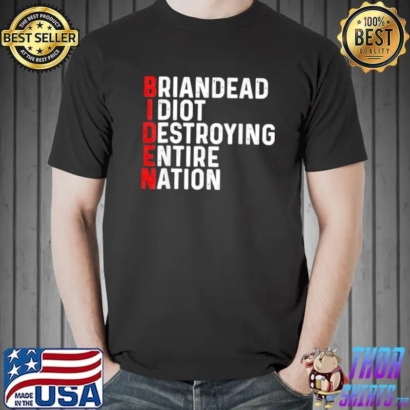 AntI president Joe Biden idiot support Trump 2024 election shirt
