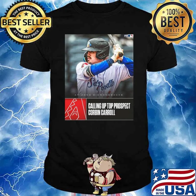 Arizona diamondbacks calling up top prospect corbin carroll sport shirt