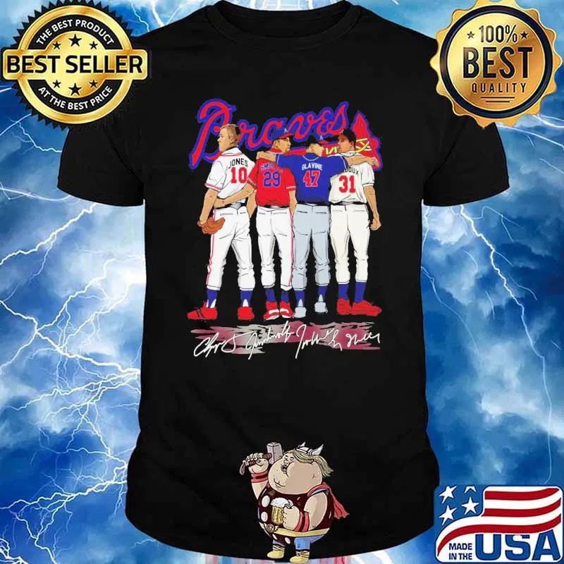Atlanta Braves Member Signatures Shirt