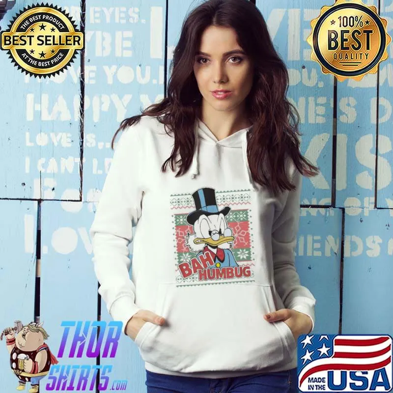 Bah humbug duck cartoon funny christmas s Hoodie