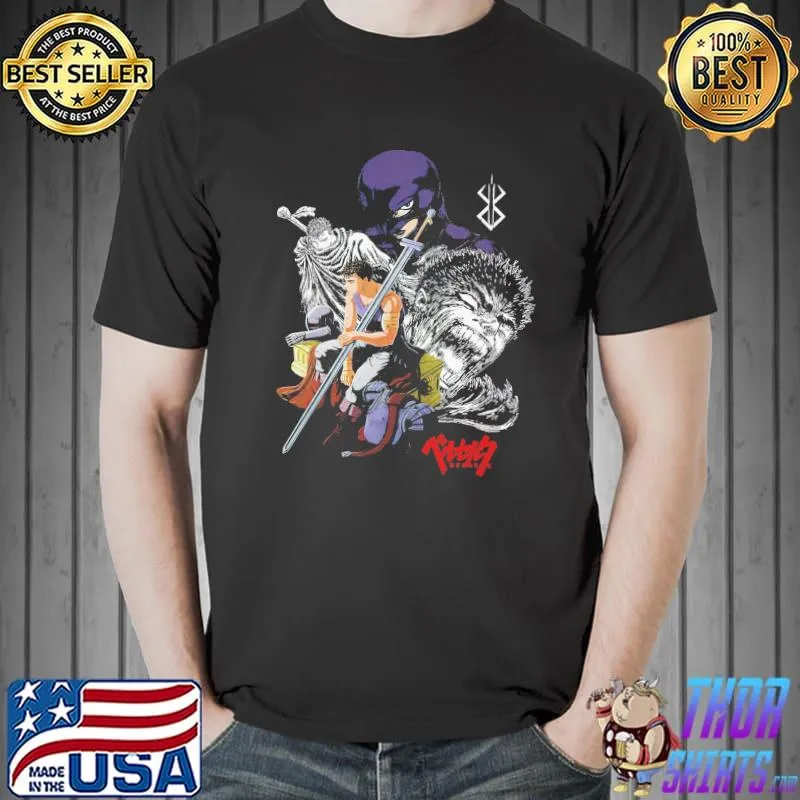 Berserk anime 90s berserk griffith guts anime bootleg vintage graphic classic shirt