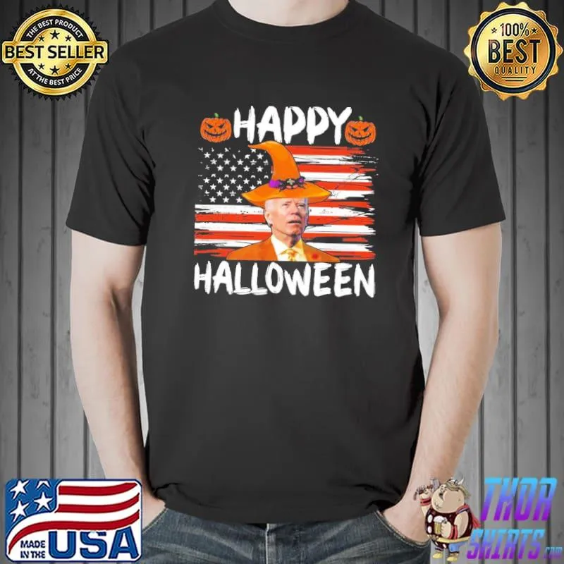 Biden halloween Joe Biden us flag happy halloween shirt