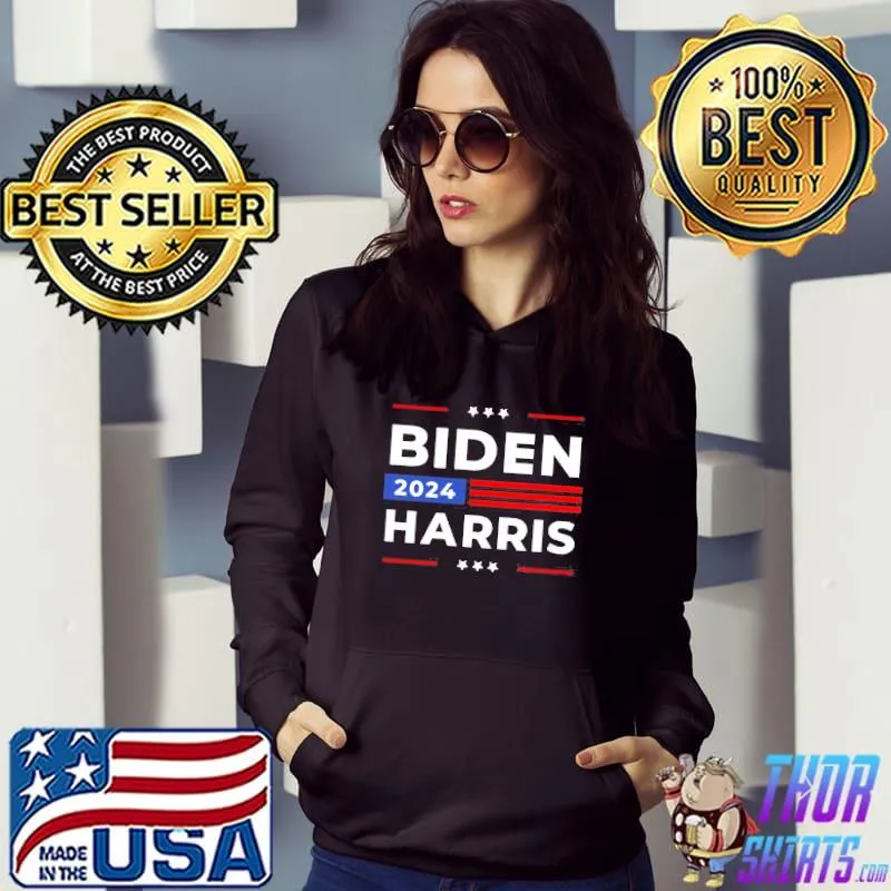 Biden Harris 2024 president American flag Joe Biden Kamala s Hoodie