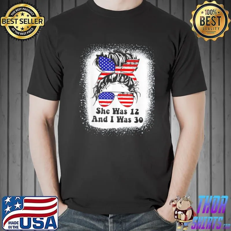 Biden she was 12 and I was 30 vintage American messy bun shirt