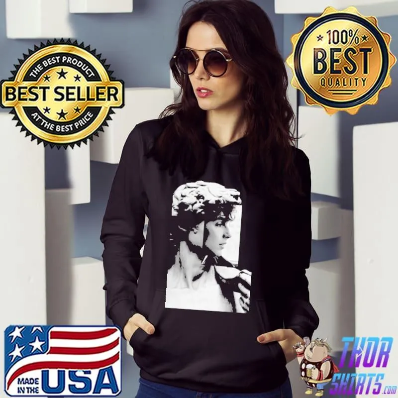 Blach and white statut of david saint timothee chalamet classic s Hoodie