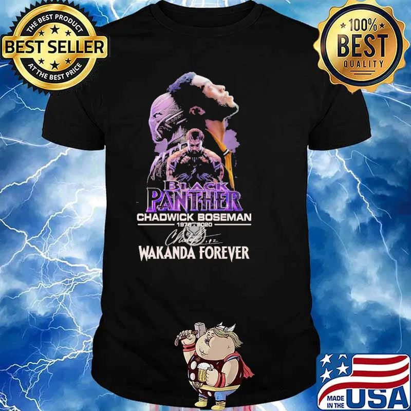 Black Panther Chadwick Boseman Wakanda Forever Shirt