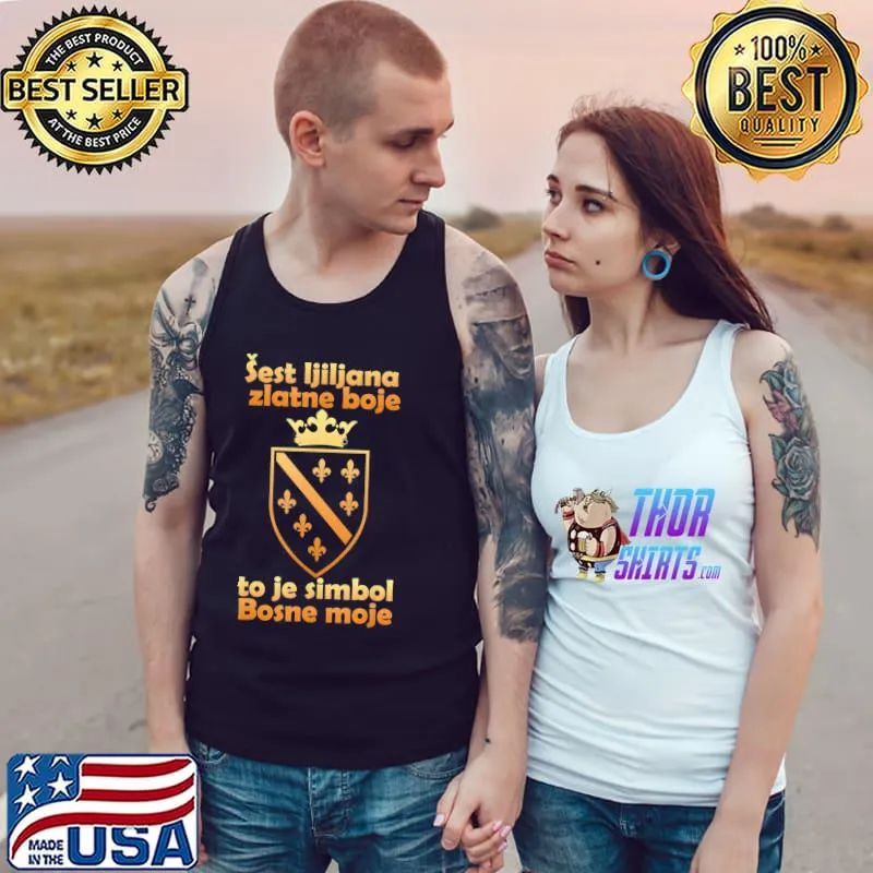 Bosna bosnia and herzegovina flag balkan bosanac s Tank Top