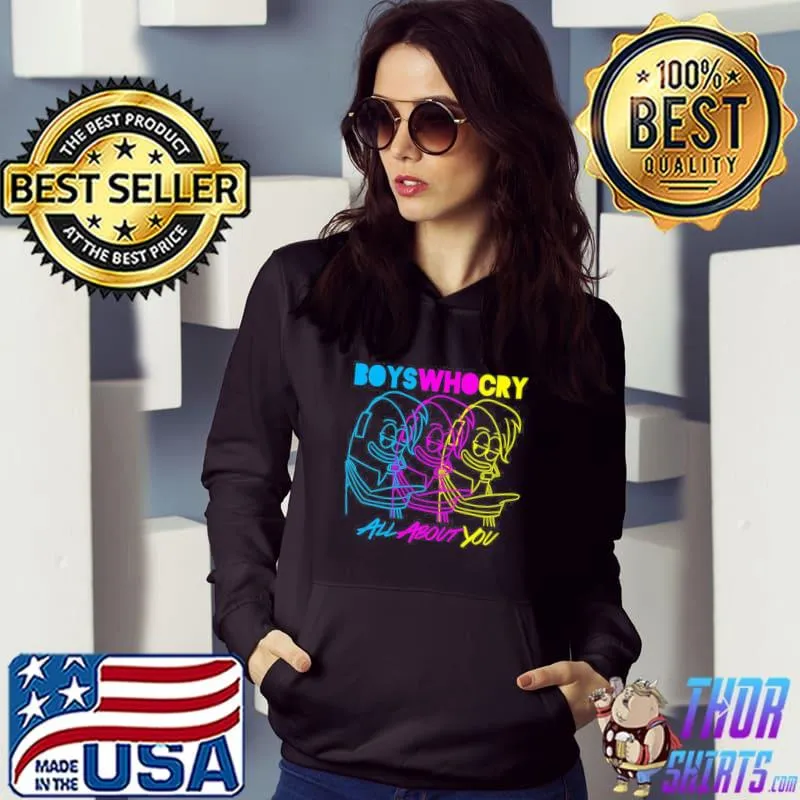 Boys who cry cyan magenta yellow spongebob squarepants s Hoodie