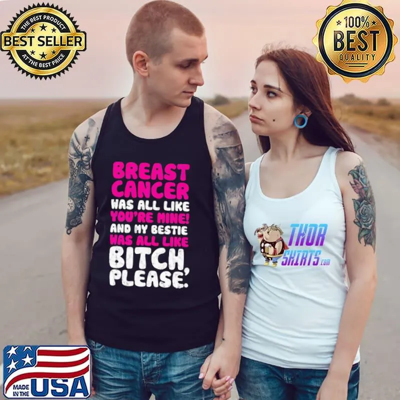 Breast cancer awareness my bestie best friend support classic s Tank Top