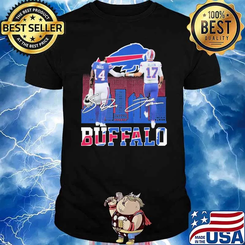 Buffalo Bills Diggs Allen Signatures Shirt