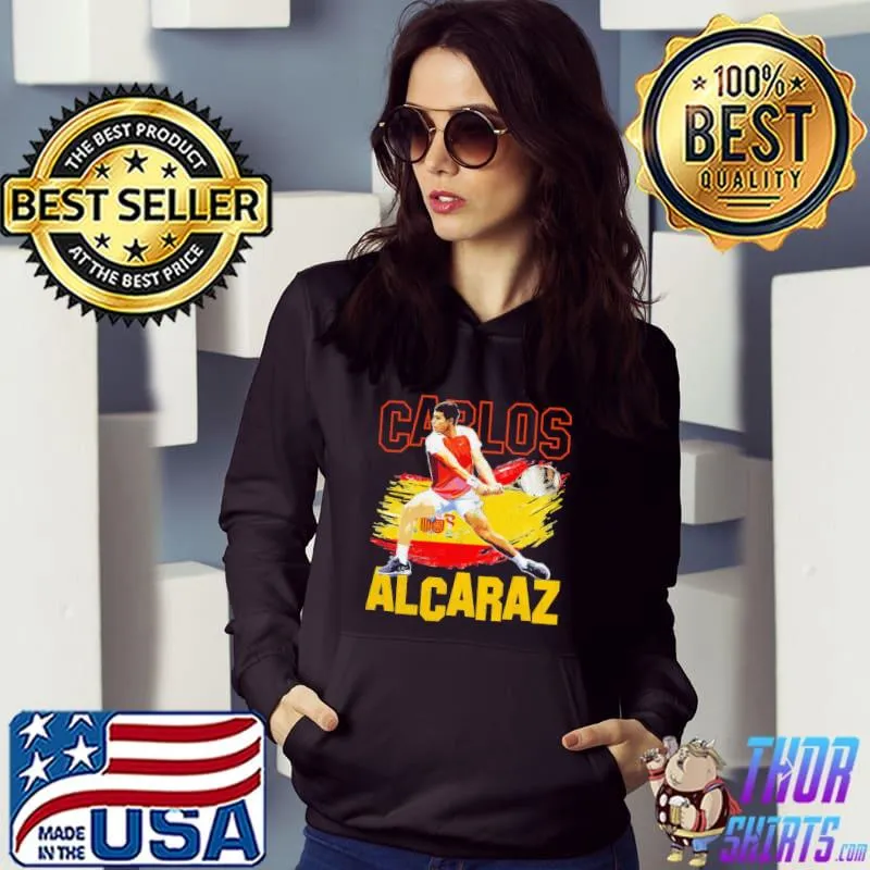 Carlos alcaraz vintage bootleg 90s s Hoodie