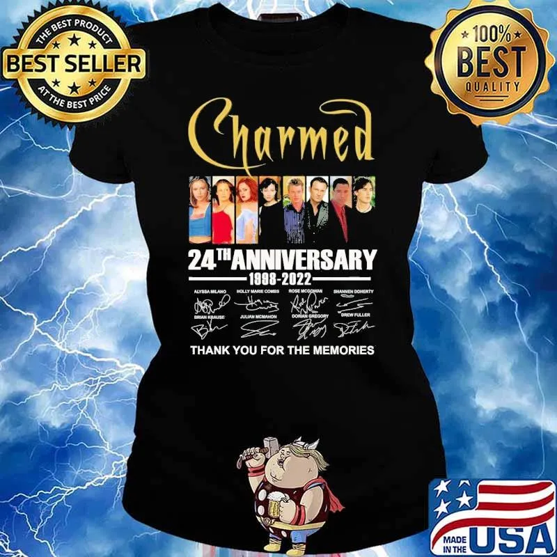 Charmad 24th anniversary thank for memories signatures s Ladies tee