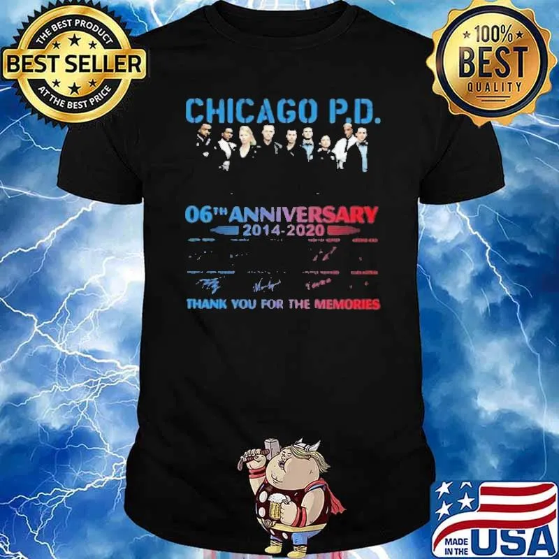 Chicago PD 06th anniversary thank for memories signatures shirt