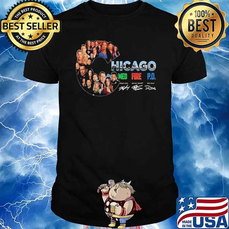 Chicago PD 2022 Med Fire Signatures Shirt